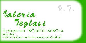 valeria teglasi business card